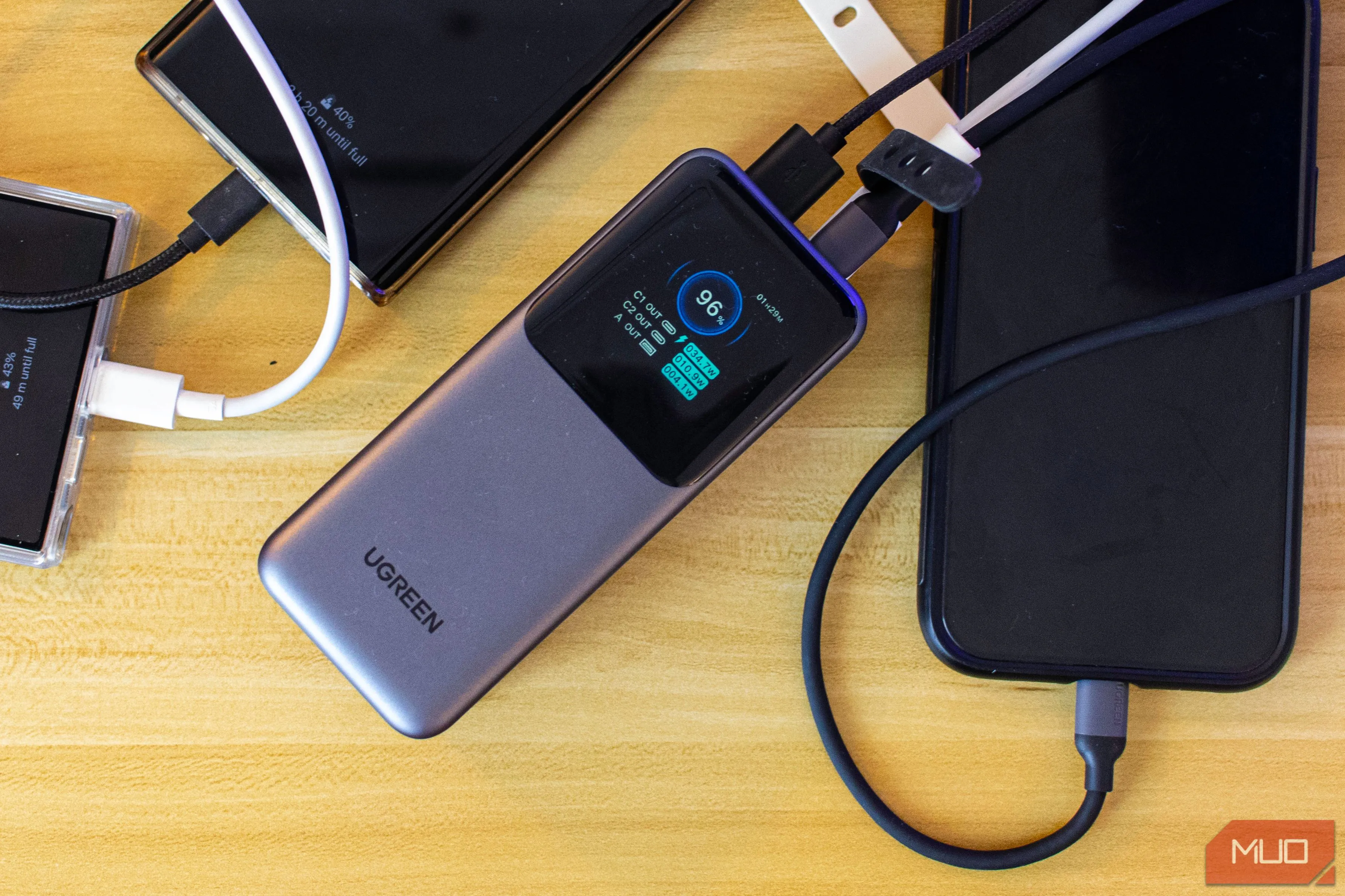 Sạc dự phòng Ugreen Nexode 20000mAh với cổng USB-C và USB-A