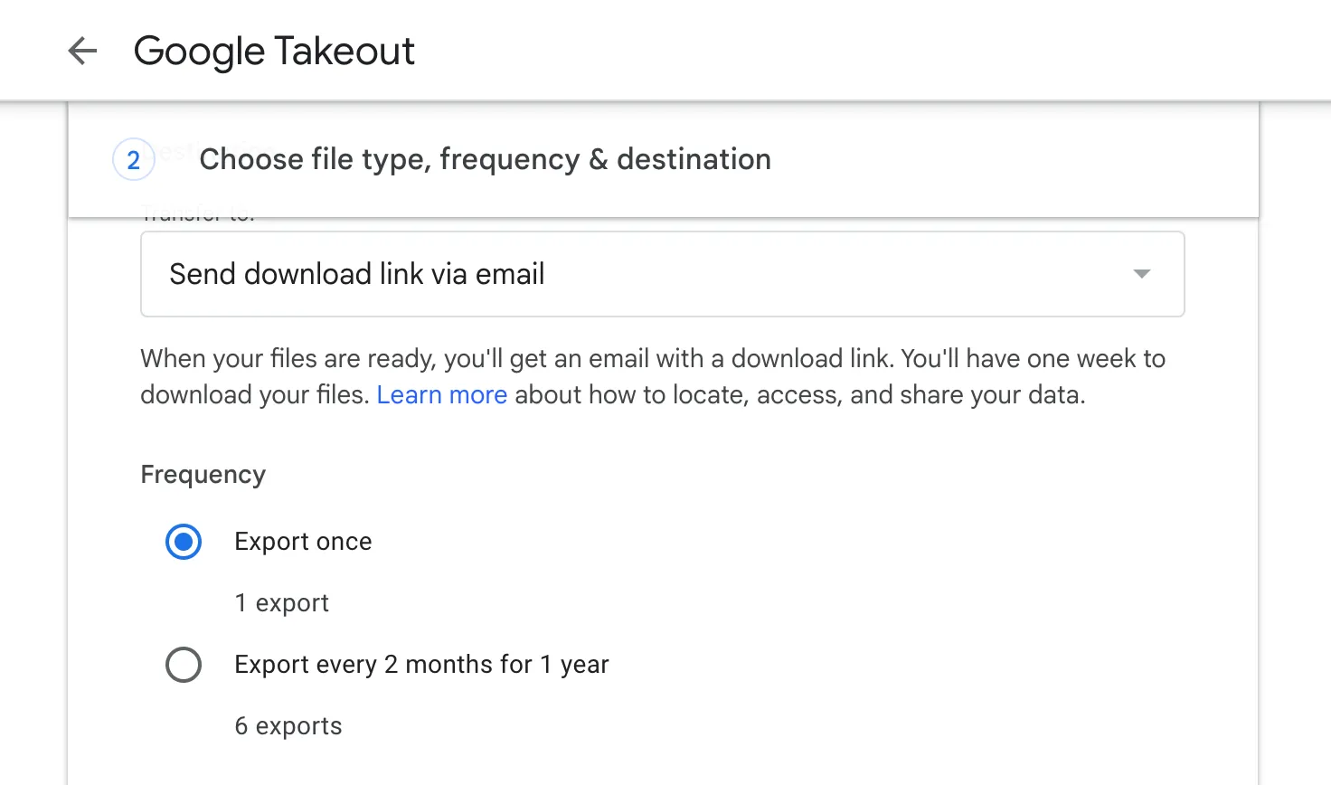 Sao lưu dữ liệu email Gmail bằng Google Takeout