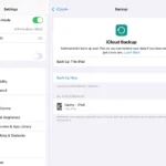 Sao lưu dữ liệu iPad lên iCloud tự động qua tính năng sao lưu đám mây.