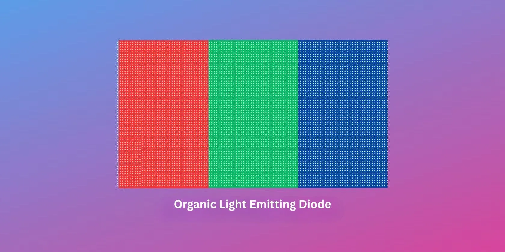 Sơ đồ cấu tạo điốt phát quang hữu cơ (OLED) với các lớp mỏng tạo nên điểm ảnh tự phát sáng.