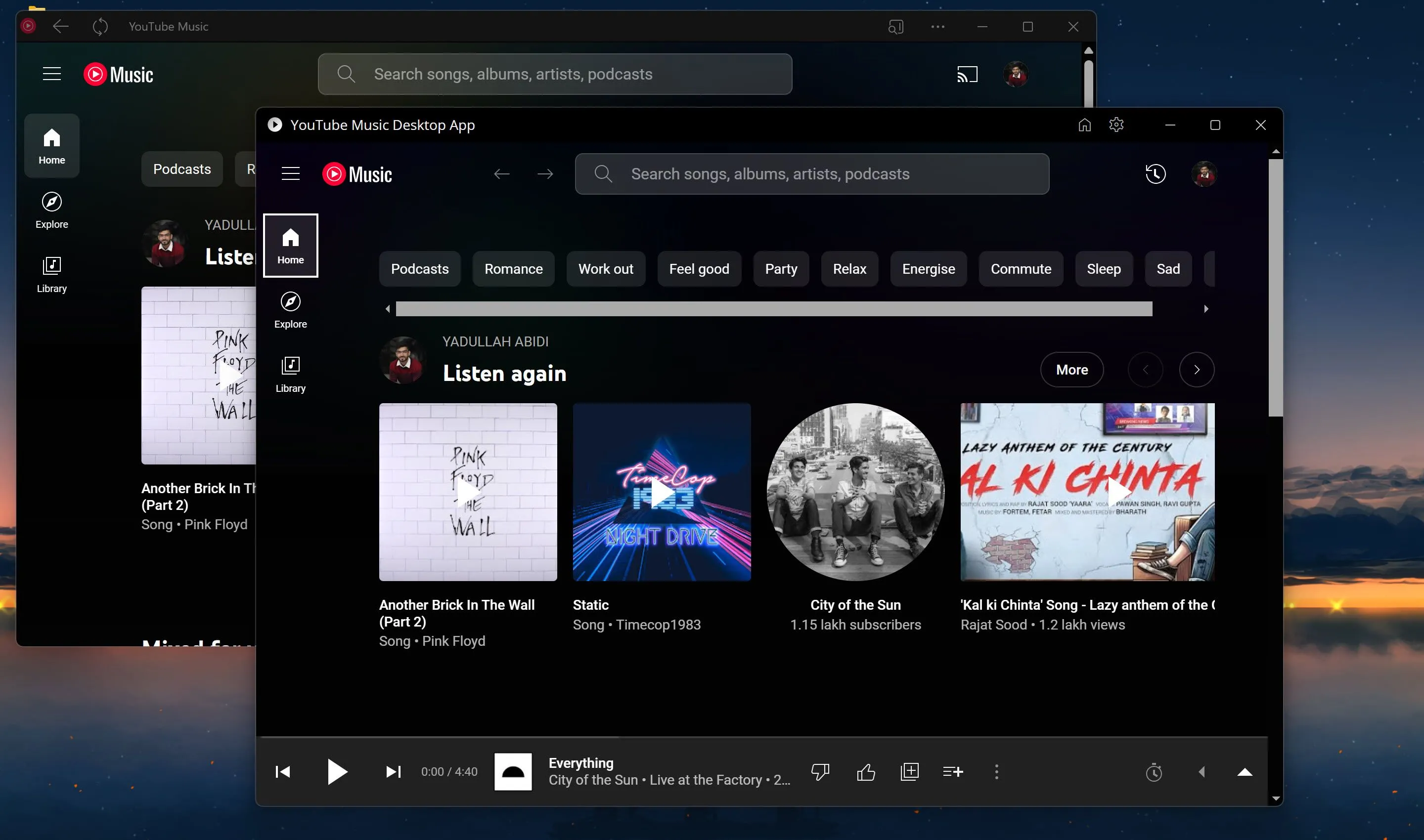 So sánh ứng dụng YouTube Music Desktop và YouTube Music PWA trên máy tính