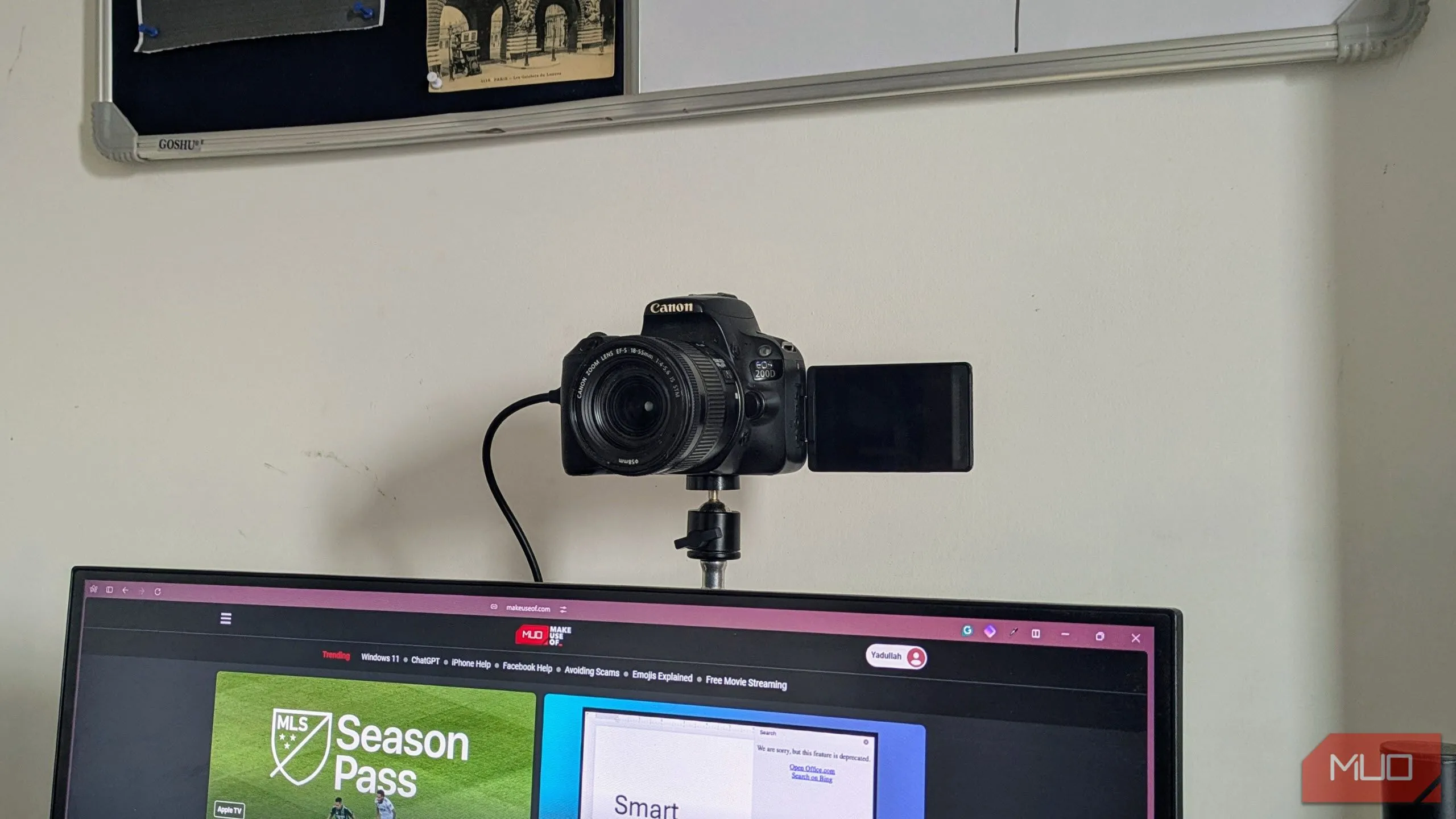 Sử dụng màn hình máy tính làm màn hình xem trước trực tiếp cho máy ảnh DSLR, tối ưu cho việc quay video và livestream.