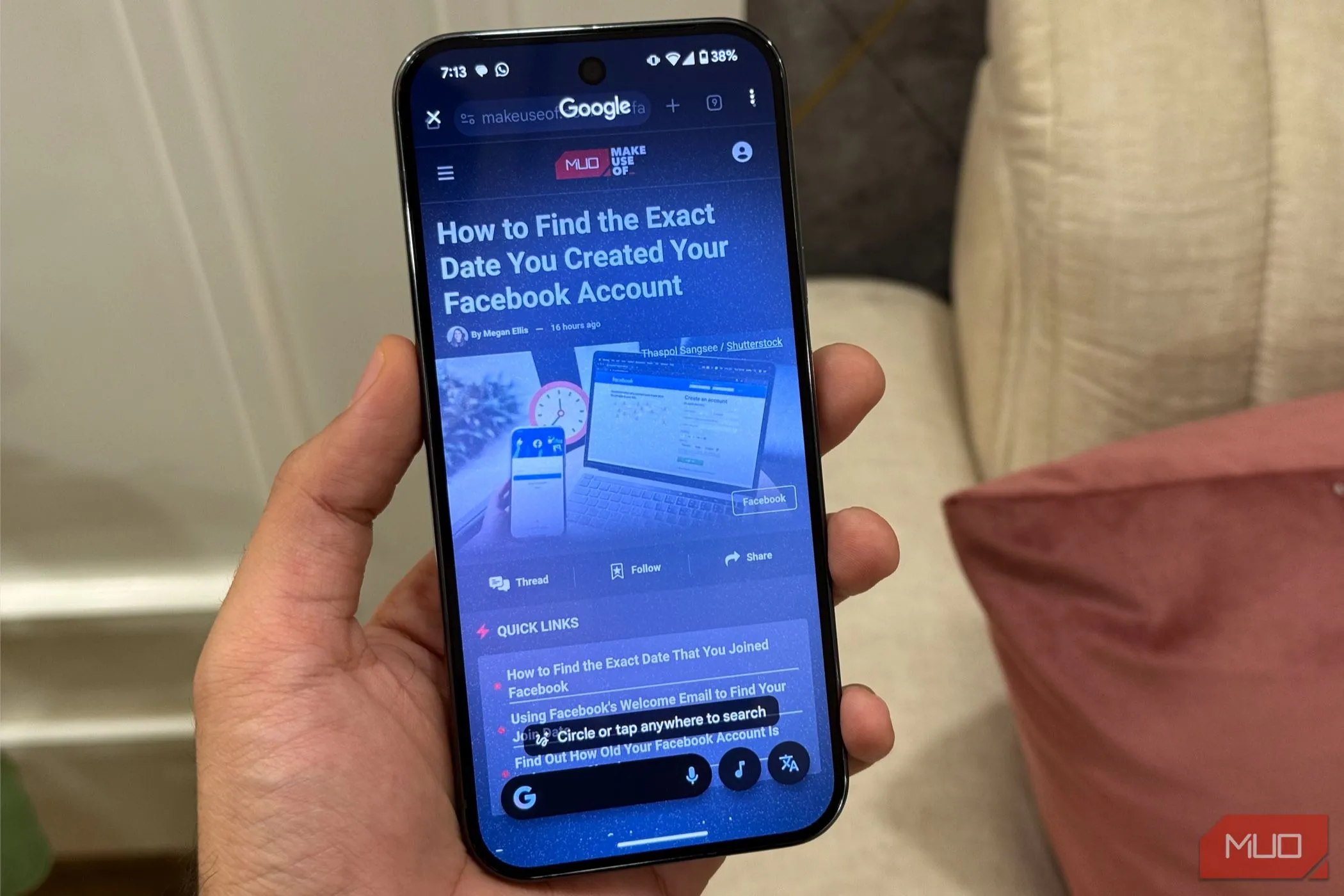 Sử dụng tính năng Circle to Search trên điện thoại Pixel 9 của Google