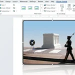 Tab Định dạng Ảnh trong Microsoft Word hiển thị các tùy chọn chỉnh sửa và tối ưu hình ảnh