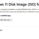 Tải file ISO Windows 11 từ trang download của Microsoft