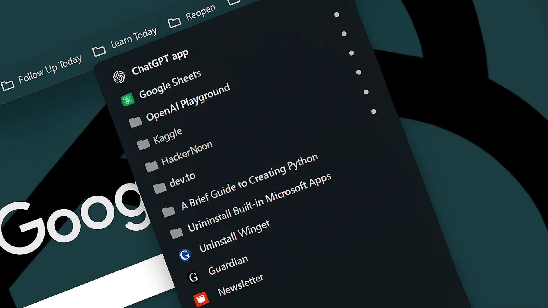 Thanh dấu trang (bookmark) của Google Chrome giúp truy cập nhanh các trang web quan trọng.