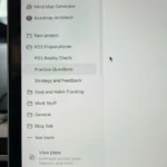 Thanh sidebar của ChatGPT hiển thị tính năng Dự án (Projects) trên màn hình MacBook, giúp tổ chức cuộc trò chuyện hiệu quả.