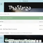 Thanh sidebar của trình duyệt Arc hiển thị các tab và tùy chọn chuyển đổi tab đã mở