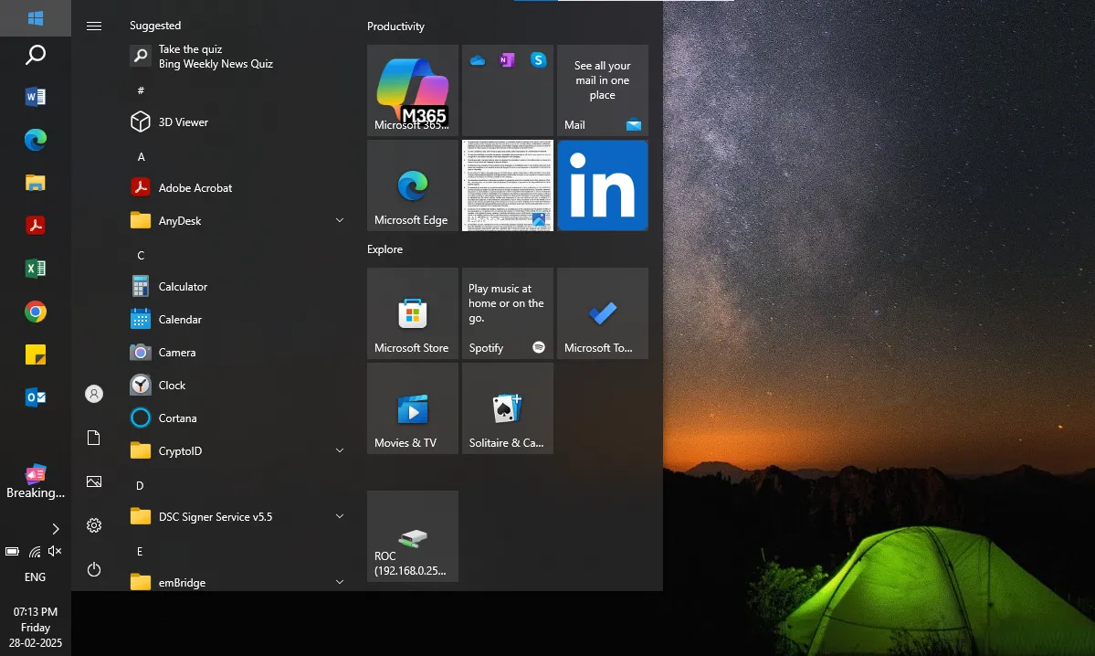 Thanh Taskbar và Start Menu Windows 10 với khả năng tùy chỉnh vị trí linh hoạt