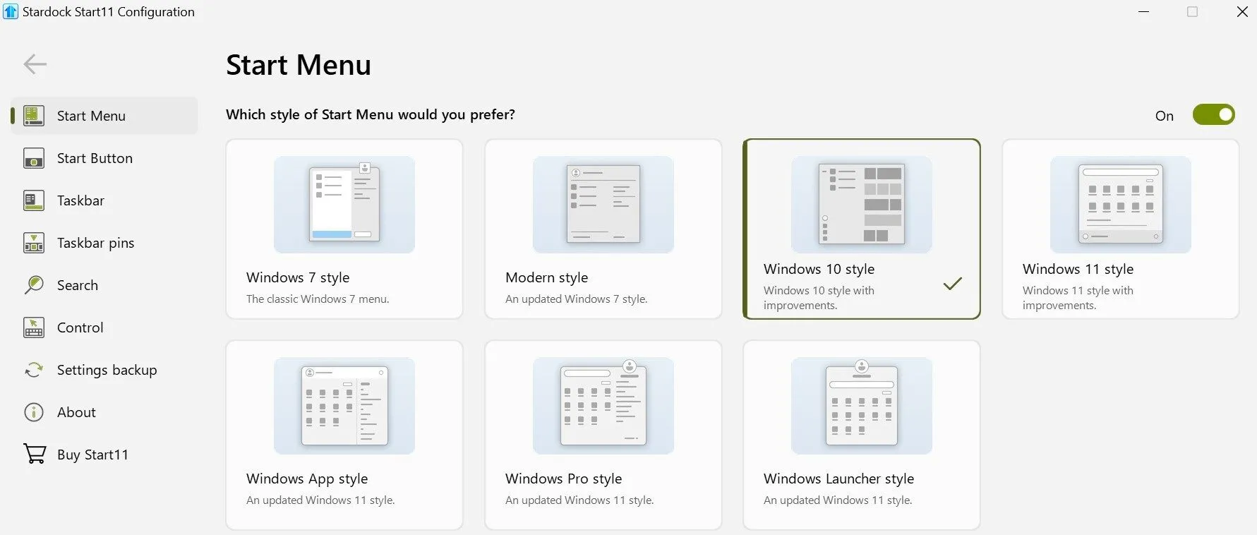 Thay đổi kiểu Start Menu Windows 11 sang phong cách Windows 10 với Start11