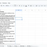 Theo dõi hoạt động buổi sáng của tôi trong Google Sheets, thể hiện cách ghi chép thời gian làm việc hiệu quả