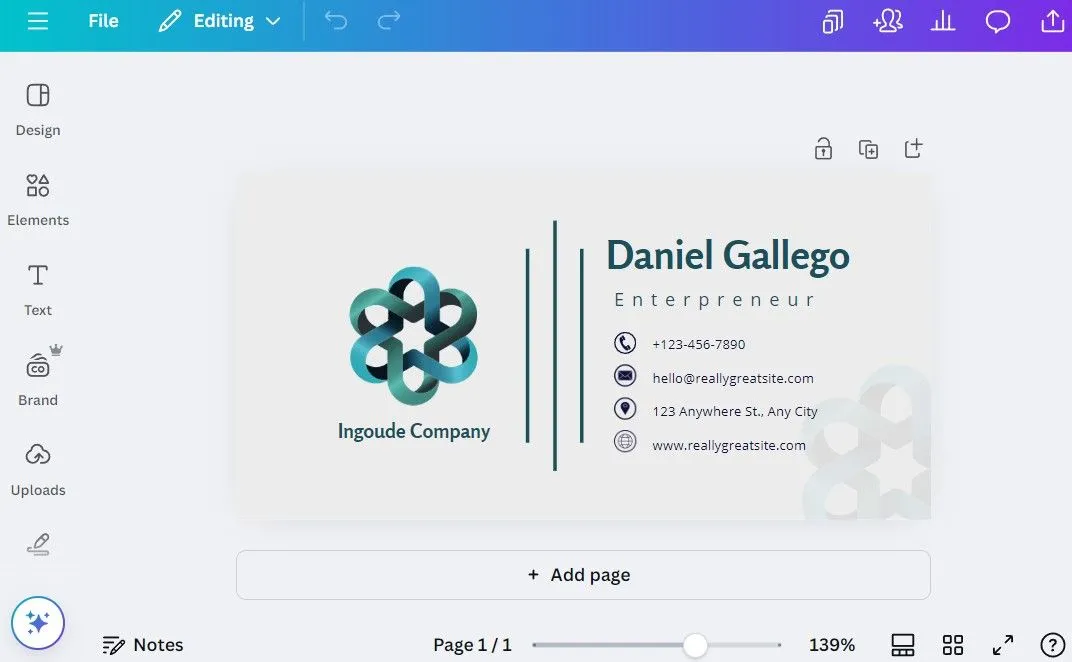 Thiết kế chữ ký email chuyên nghiệp và ấn tượng bằng cách sử dụng các mẫu có sẵn trong Canva trên máy tính.