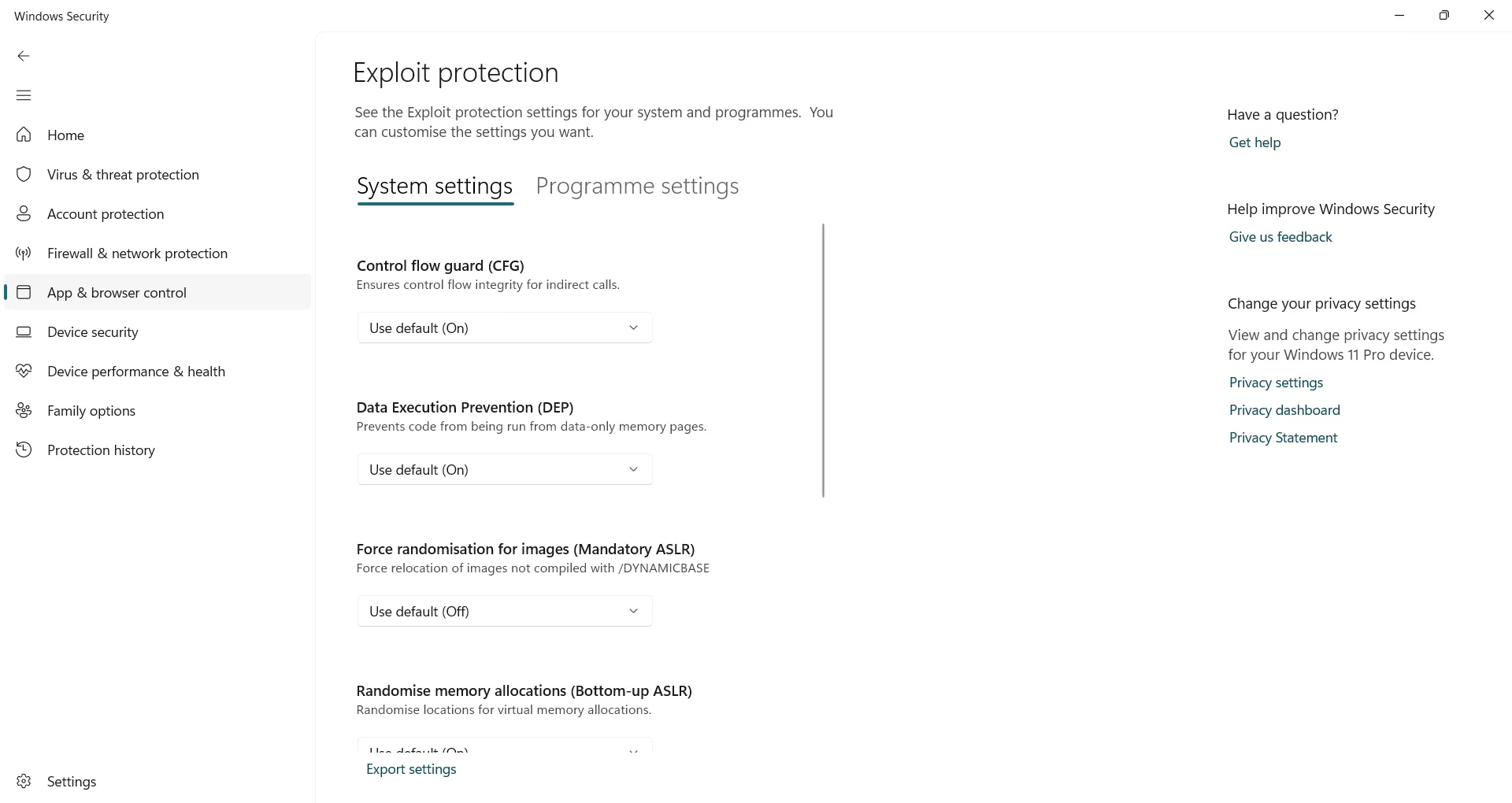 Thiết lập tùy chỉnh Exploit Protection để chống lại các kỹ thuật tấn công phức tạp trên Windows