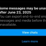 Thông báo tin nhắn Instagram có thể không khả dụng sau ngày 23 tháng 6 năm 2025