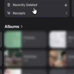 Thư mục đã xóa ảnh trên iPhone