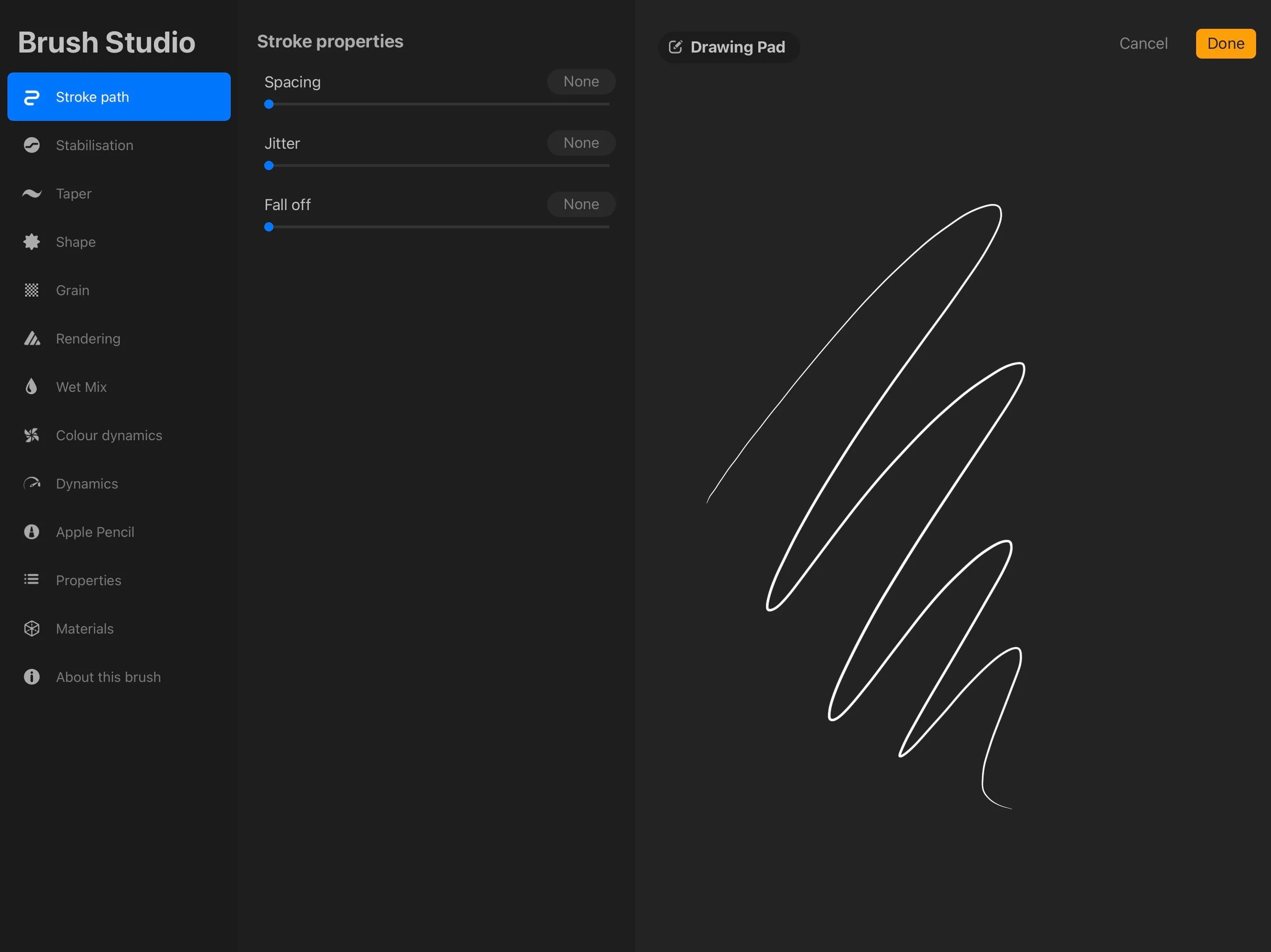 Thư viện cọ vẽ và bảng màu tùy chỉnh trong Procreate