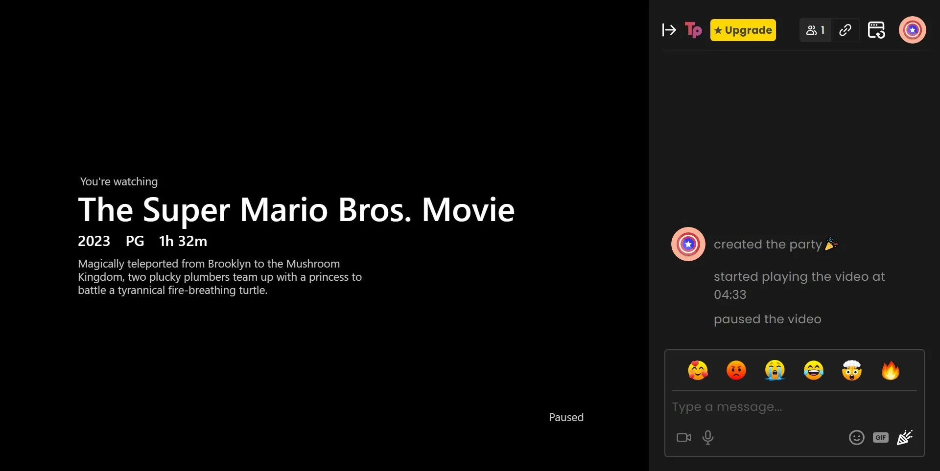 Tiện ích Chrome Teleparty (Netflix Party) cho phép người dùng xem phim Netflix đồng bộ cùng bạn bè từ xa thông qua một phòng chat tích hợp.