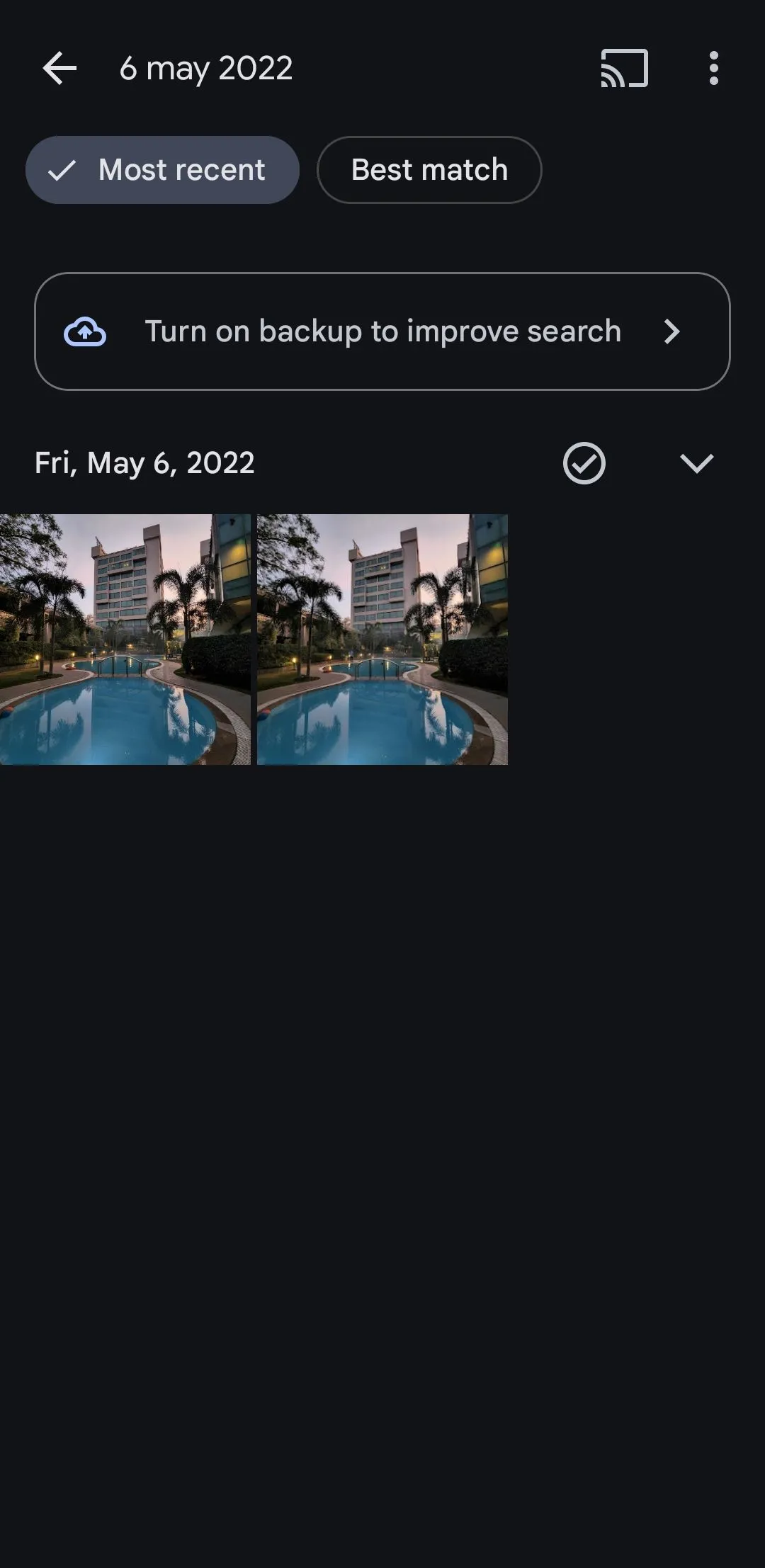 Tìm kiếm ảnh theo ngày tháng cụ thể trên ứng dụng Google Photos