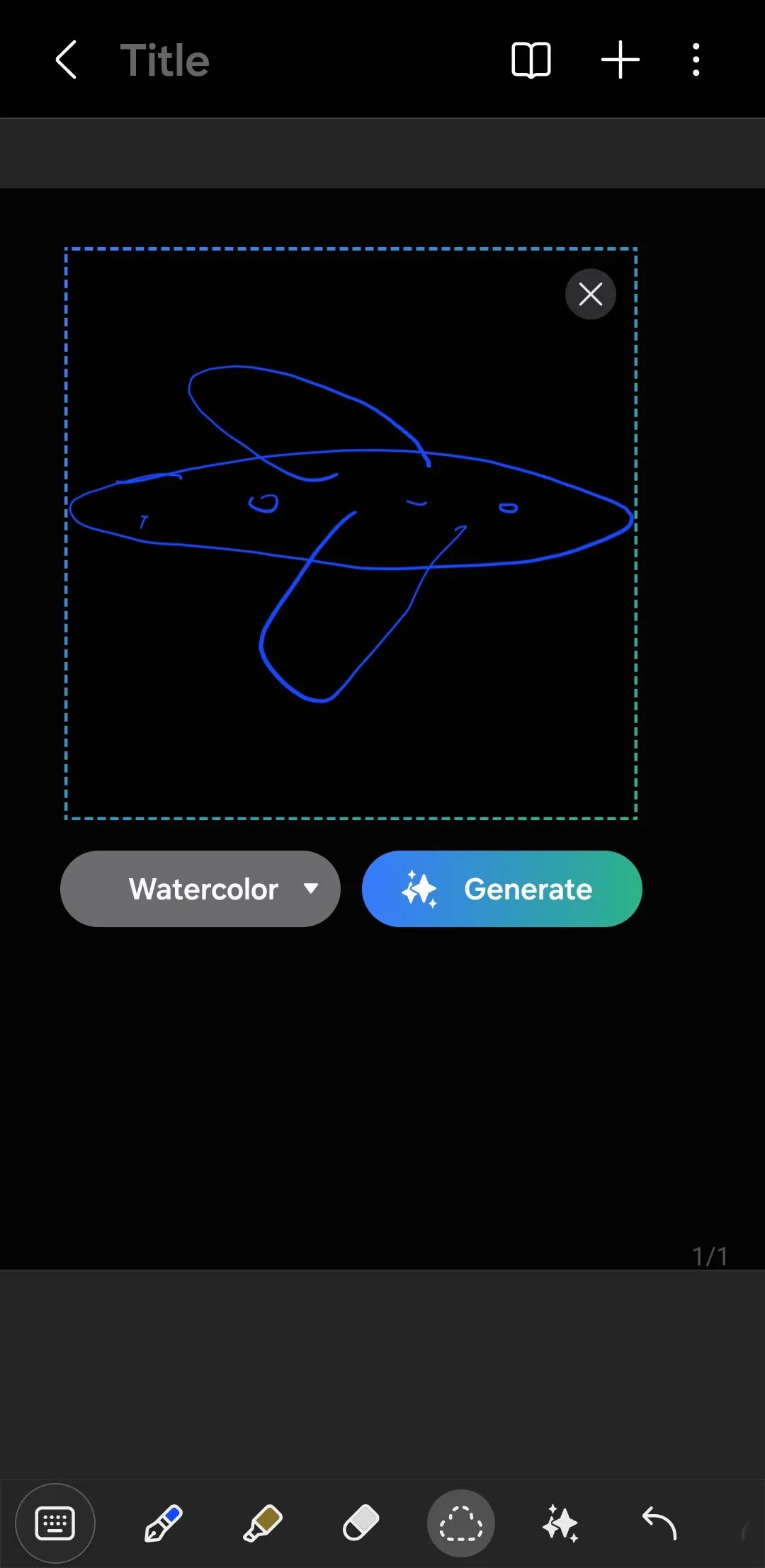 Tính năng Sketch to Image biến phác thảo thô thành hình ảnh chuyên nghiệp trong Samsung Notes