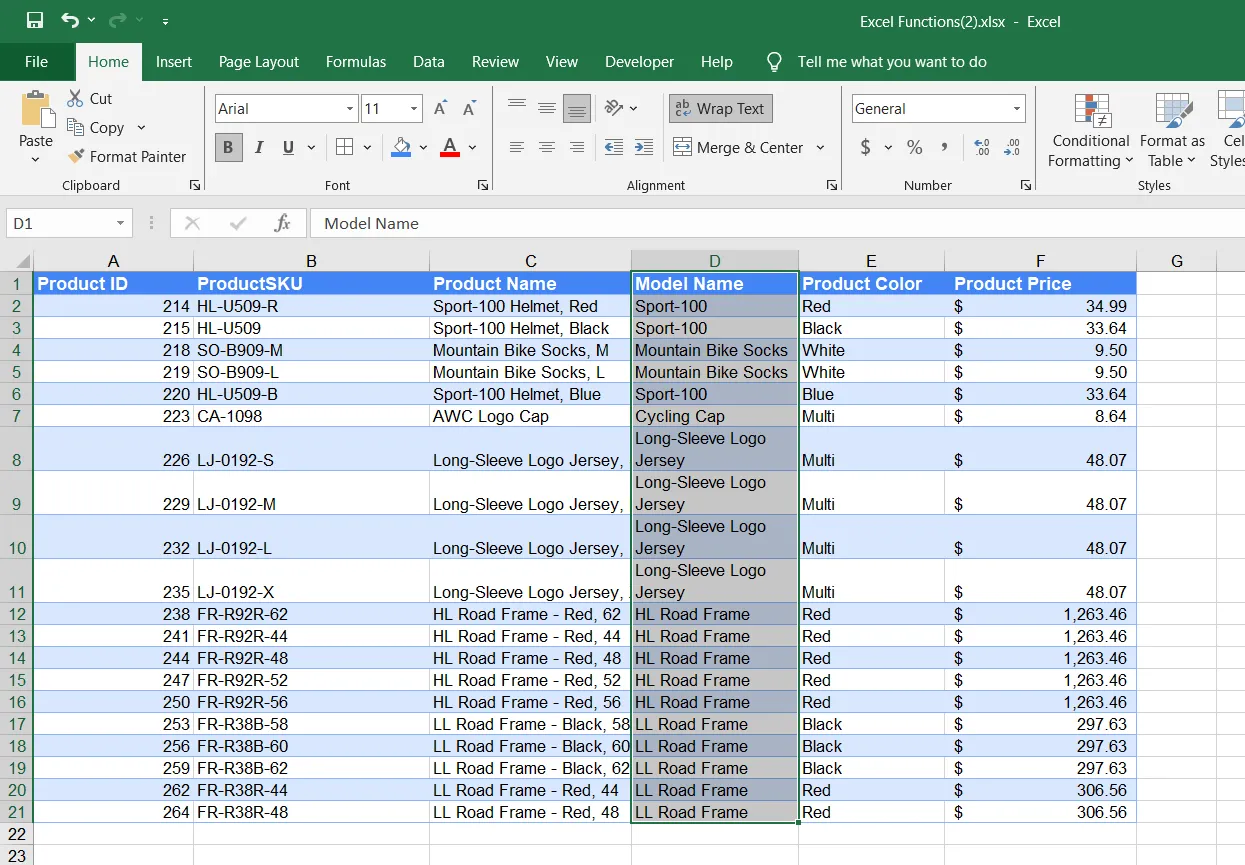 Tính năng tự động xuống dòng (Text Wrap) trong Microsoft Excel