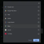 Tổng hợp các ứng dụng và nền tảng của Google nơi dữ liệu người dùng được thu thập
