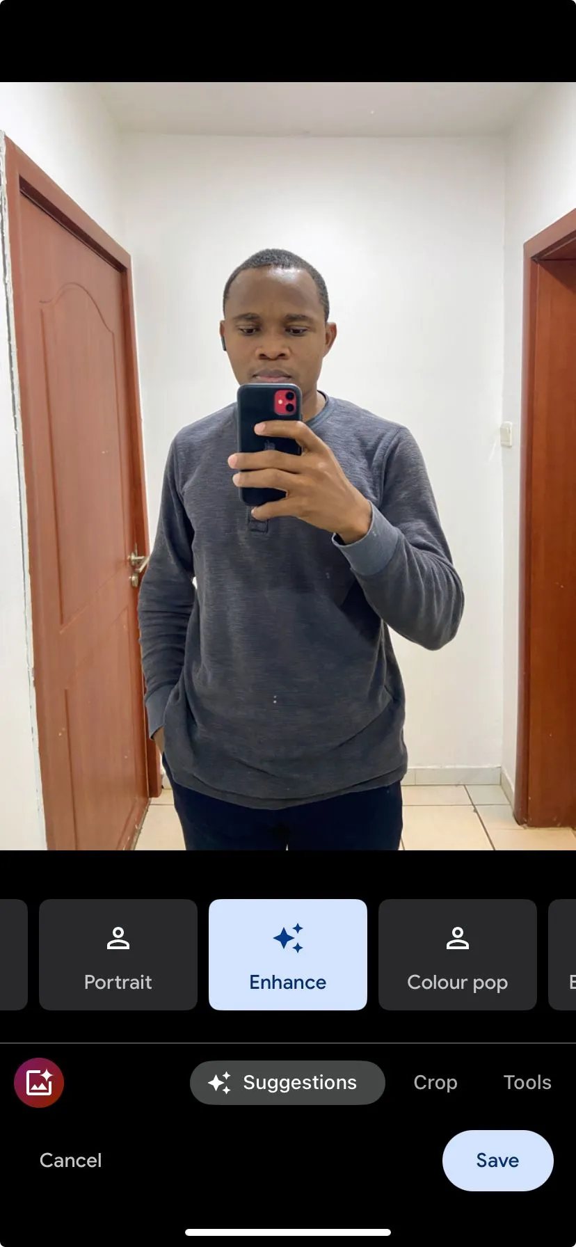 Trang chỉnh sửa ảnh Google Photos