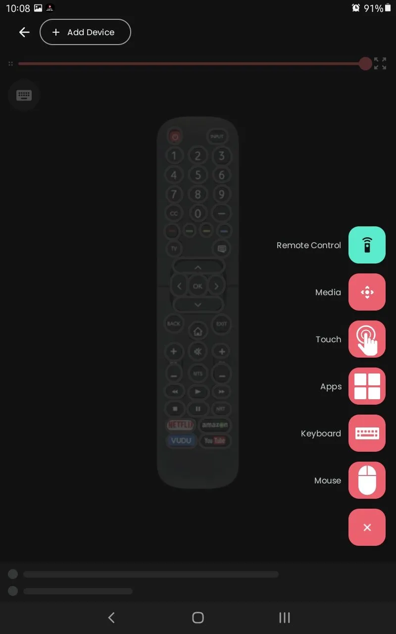 Tùy chỉnh giao diện điều khiển trong ứng dụng Remote for Hisense Smart TV