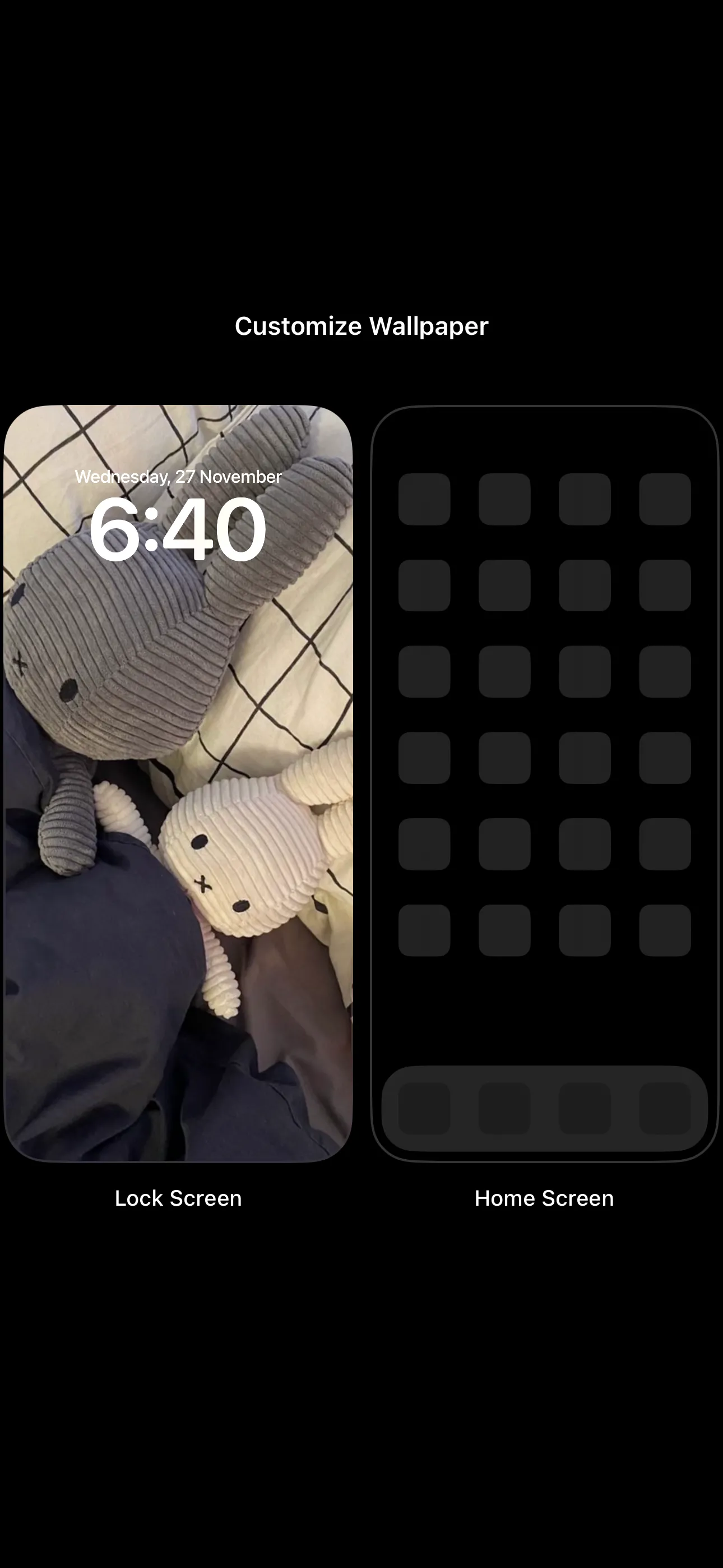 Tùy chỉnh hình nền cho Màn hình khóa và Màn hình chính trên iPhone để thêm widget