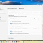 Tùy chỉnh Taskbar Windows 11 với biểu tượng căn trái và ẩn các lối tắt không cần thiết