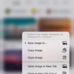 Tùy chọn tìm kiếm hình ảnh bằng Google trong trình duyệt Chrome trên iPhone