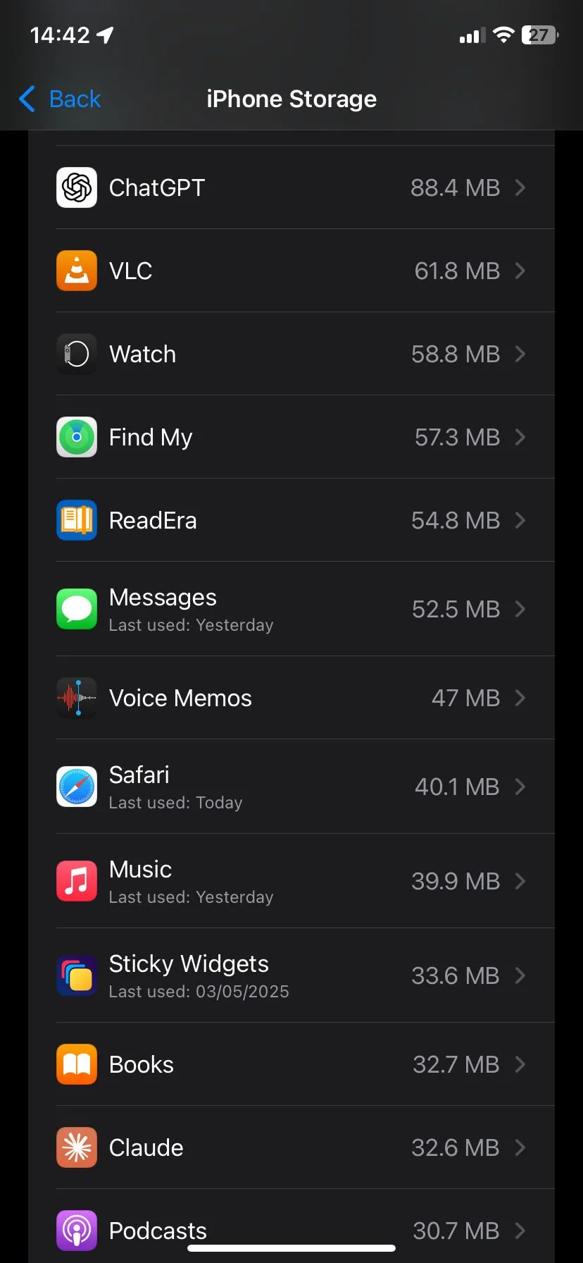 Tùy chọn ứng dụng Safari trong cài đặt hệ thống iPhone