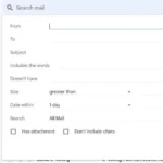 Tùy chọn và tiêu chí lọc Gmail