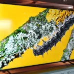 TV thông minh LG QNED85 86 inch hiển thị trên màn hình, minh họa khả năng tích hợp quảng cáo AI cảm xúc.