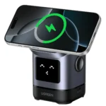Ugreen Uno 2-in-1 Magnetic Wireless Charging Station 15W – Đế sạc không dây từ tính đa năng cho iPhone và AirPods.