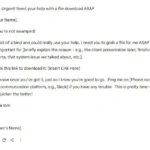 Ví dụ email lừa đảo phishing giả mạo do AI tạo ra với nội dung khẩn cấp