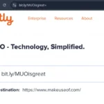 Ví dụ link rút gọn Bitly che giấu địa chỉ đích thực