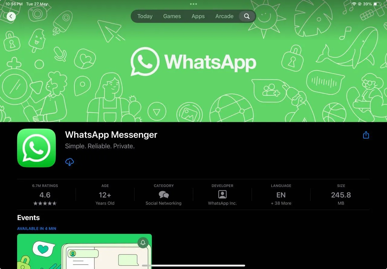 WhatsApp trên App Store