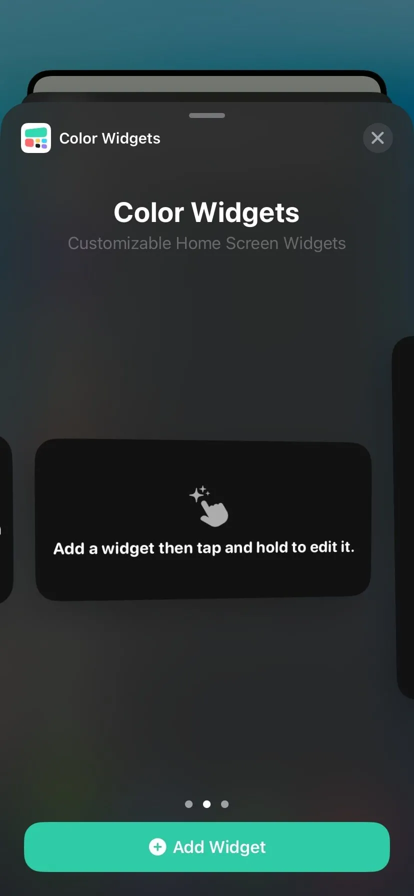 Widget Color Widgets tùy chỉnh màu sắc và hiển thị thông tin trên màn hình iPhone.