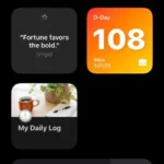 Widget Thời gian sử dụng iPhone hiển thị tổng quan