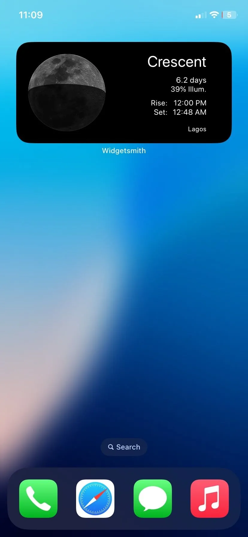 Widgetsmith trên màn hình chính