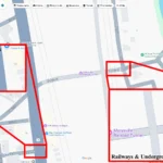 ý nghĩa màu xám Google Maps đường sá cao tốc đường sắt hầm ngầm