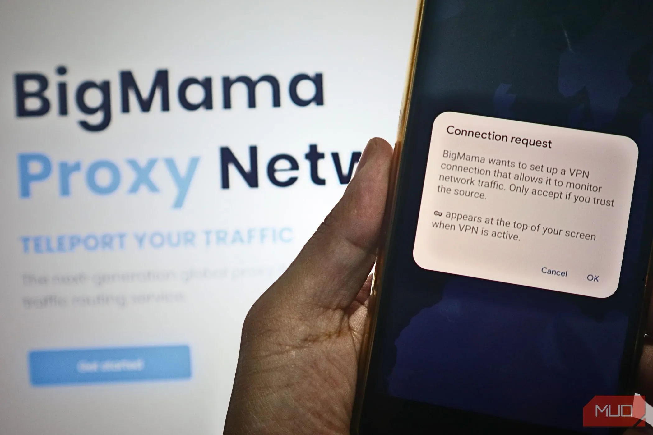Yêu cầu kết nối VPN miễn phí của BigMama